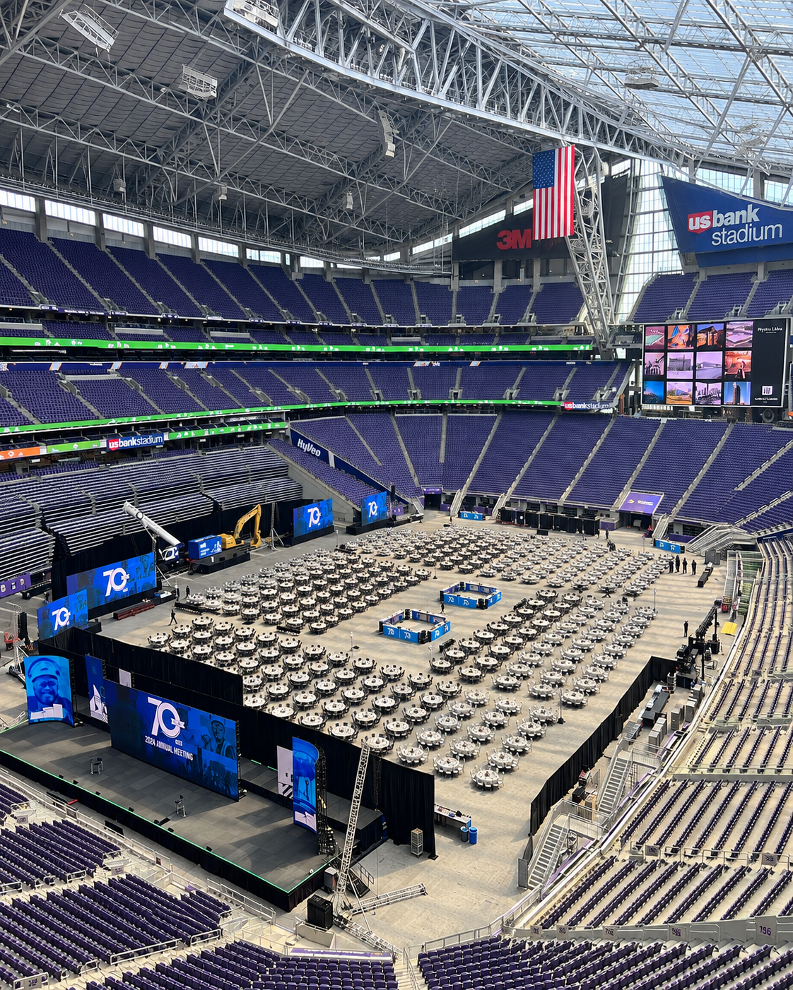 Large-scale construction company event production